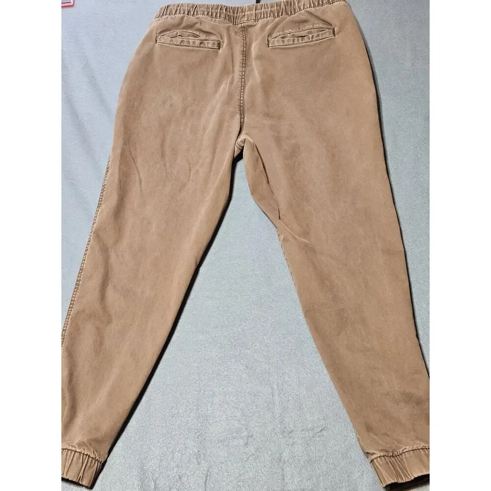 Old Navy Pants Mens Large Brown Modern Joggers Built-In Flex Elastic Waist